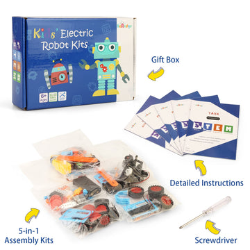 Stem Kits For Kids Crafts 6-8 8-12, Boys Gifts Toys For 6 7 Year Old Boy Birthday Gift Ideas, Stem Toys Craft Kits 6+ 7+ Yr, Robotics Science Activities Robot Building Age 8-10 8 9 10 11 12 Years