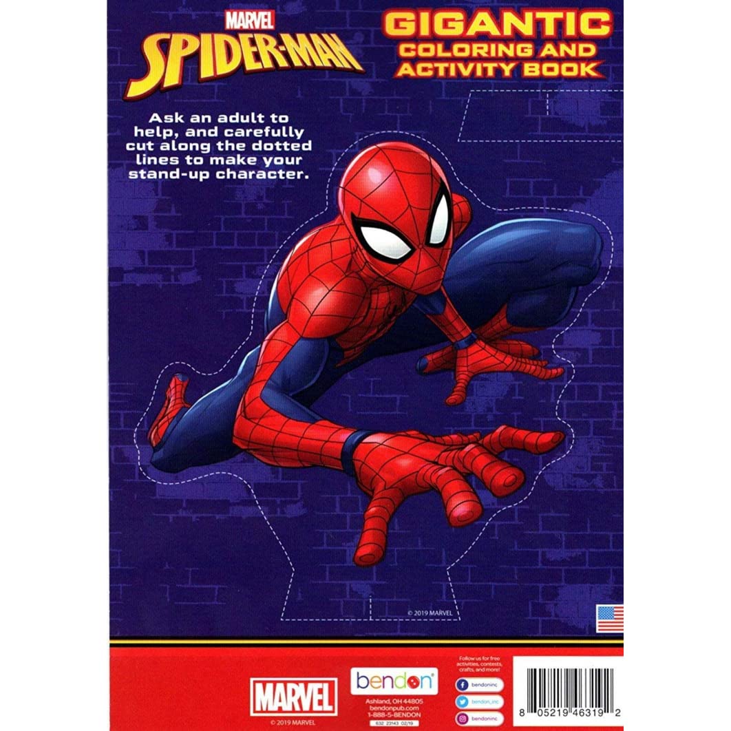 Marvel - Spider-Man - Gigantic Coloring & Activity Book - 200 Pages