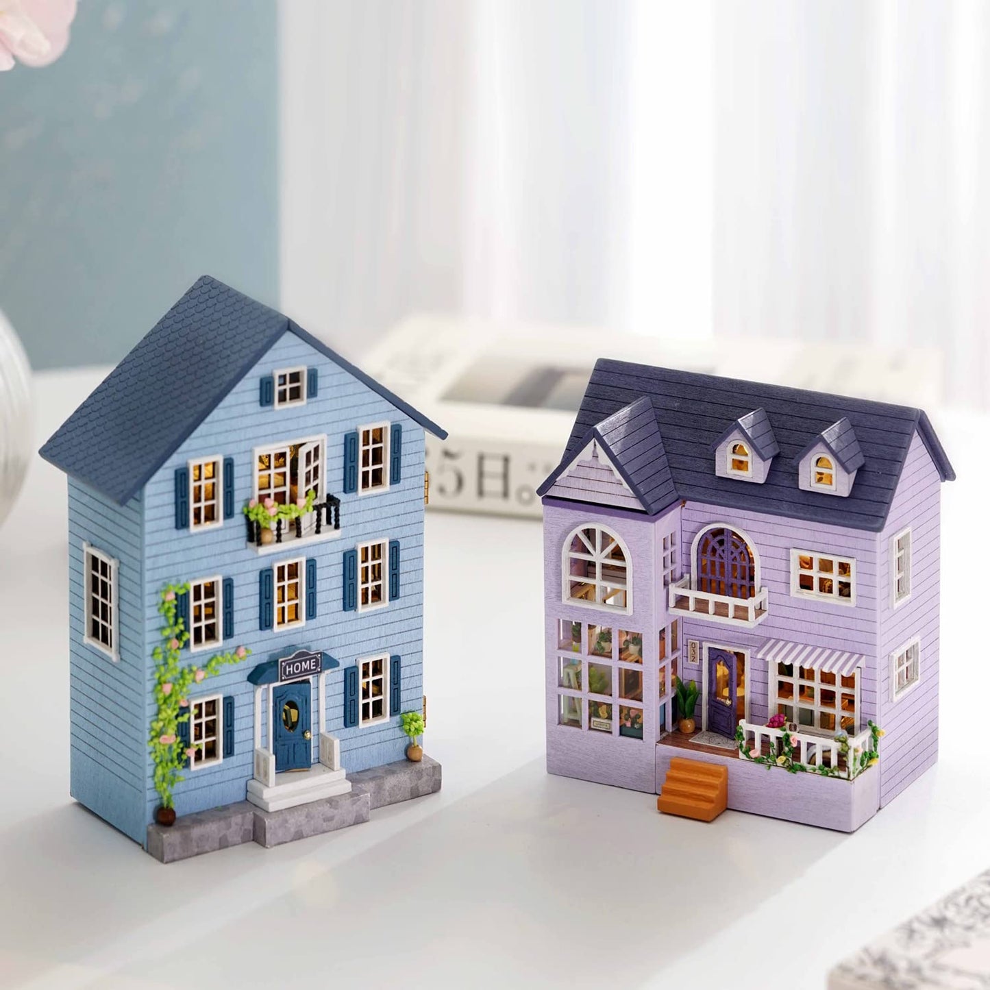 Cuteroom Dollhouse Miniature With Furniture, Diy Wooden Dollhouse Kit Plus Led Lights, Creative Room For Valentine'S Day Gift Id