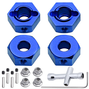 Hobbypark Aluminum 12mm Hex Wheel Hubs Adapters with Locknuts for Arrma 1/10 Granite Voltage MEGA 2WD Granite 4X4 Big Rock Sento