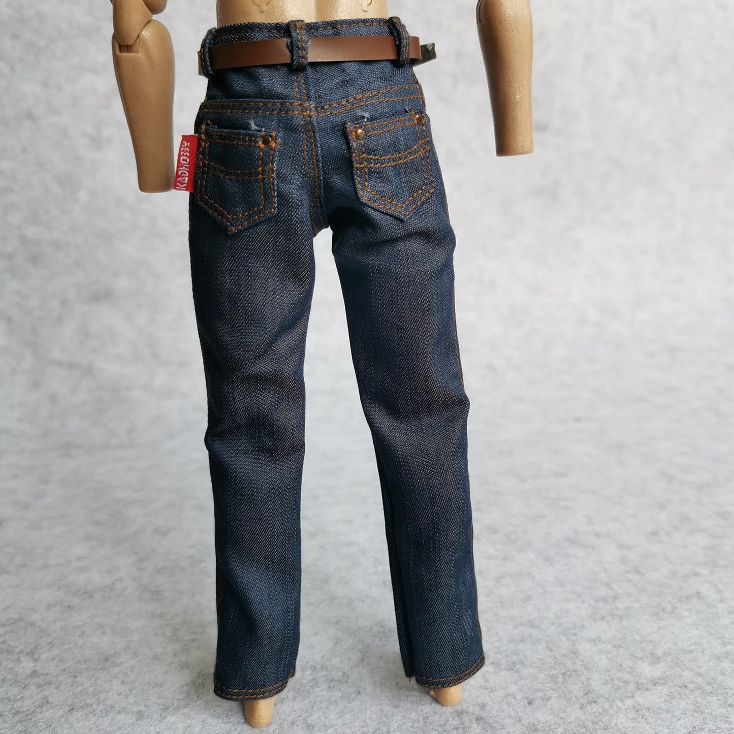 Ssbeauty M 2X 1/6 Custom Scale Blue Jeans Pants For 12'' Male Action Figure Doll Clothes Toy (2X Blue)