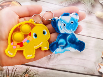 40 Packs Variety Animal Christmas Classroom Students Bulk Rainbow Bubbel Fidgets Gifts from Teach Mini Pop Holiday Rewards Party Favors for Kids mature-themed