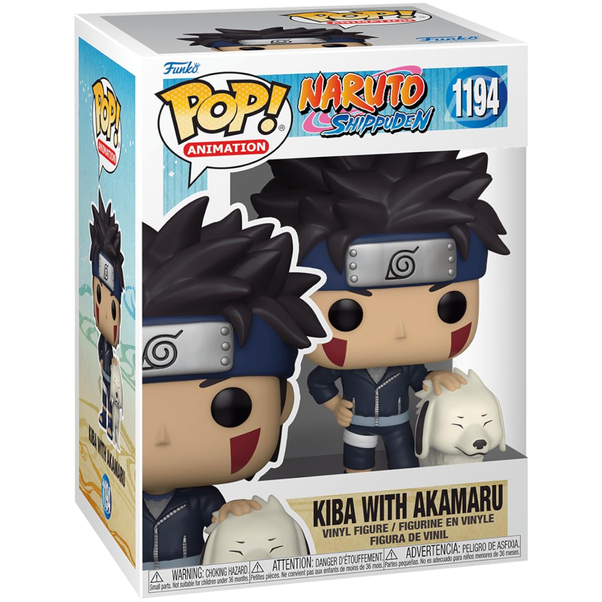 Funko Pop! Animation Naruto Kiba with Akamaru - Vinyl Figure, Multicolor, Model 49804, 1 Count