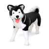 Melissa & Doug Giant Siberian Husky Stuffed Animal - Lifelike Over 2 Feet Tall, Black & White, Model 2111, Polyester