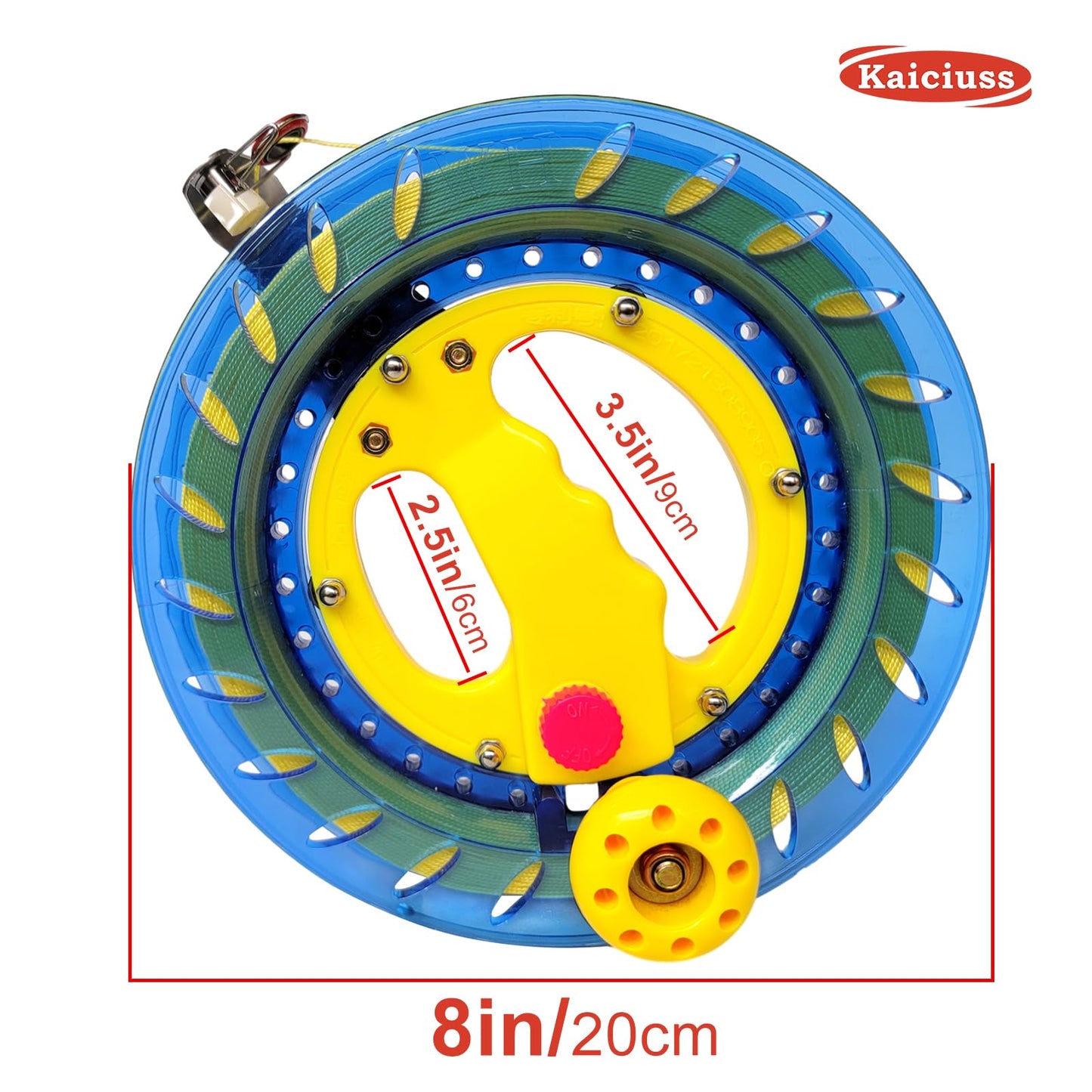 Kaiciuss 8 Inch Kite Reel Winder With Line, Kite String Reel For Kids & Adults, Easy To Use Kite String And Spool, It Comes With 1000 Ft Durable Kite Thread And Connector.