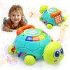Vomii Musical Turtle Baby Toys 6 To 12 Months, Infant Crawling Tummy Time Development Toys, Light Up Music Toys For 7 8 9 10 11