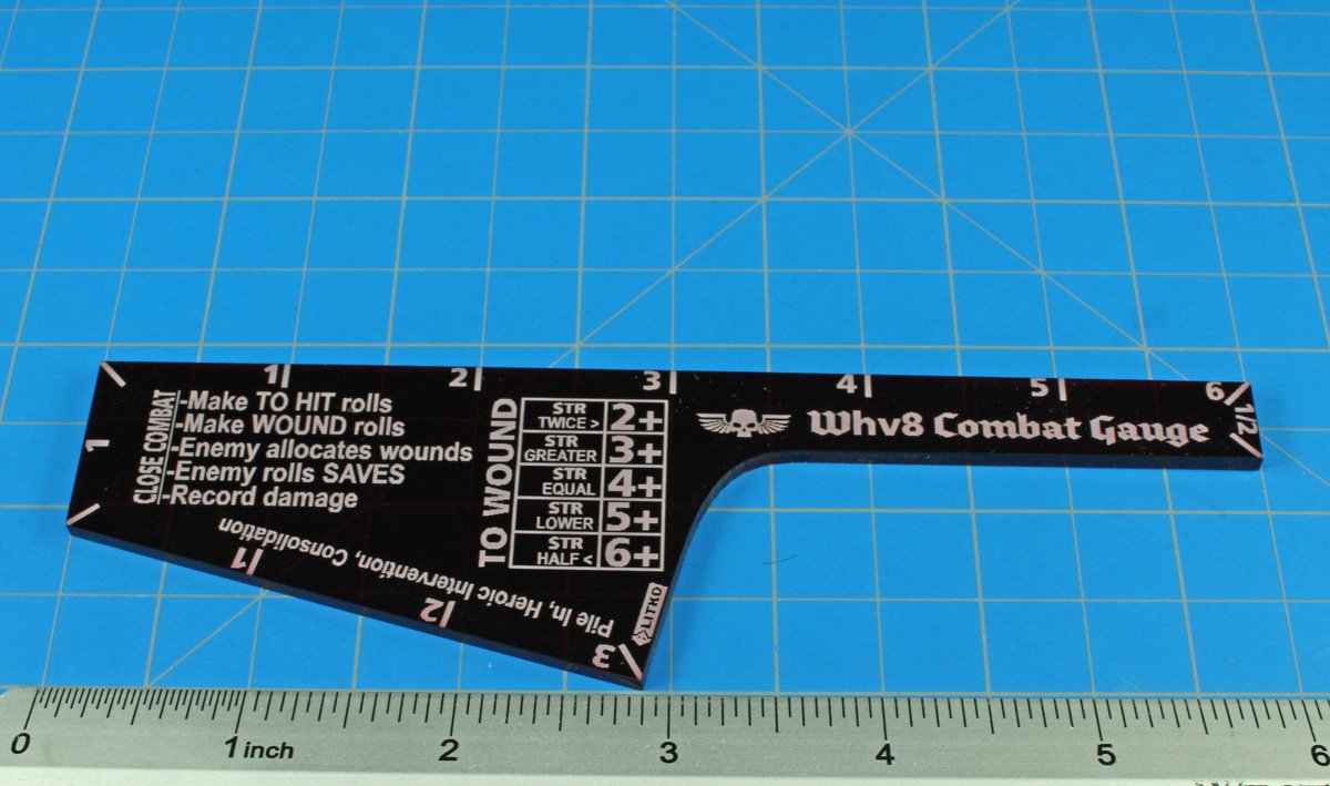 LITKO Close Combat Gauge | Compatible with Warhammer 8th Edition | (Translucent Red)