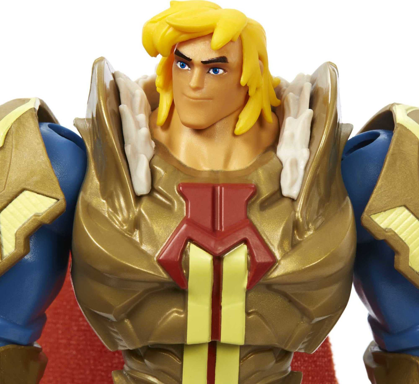 Masters of the Universe and He-Man He-Man Action Figure in Grayskull protective covering with Power Attack Move & 2 Accessories Inspired by MOTU Netflix Animated Series 5.5-in Collectible Toy for Kids Ages 4Y+