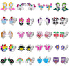 20 Pairs Clip On Earrings - Cute Animal Clip On Kids Earrings Pack - Colorful Flower Clip-On Earrings Set For Girls -Clip On Ear