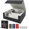 Wtvidas Mtg Card Deck Box - 2400+ Card Storage Box With 4 Supporters & 10 Colorful Dividers For Magic The Gathering Cards,Tcg De