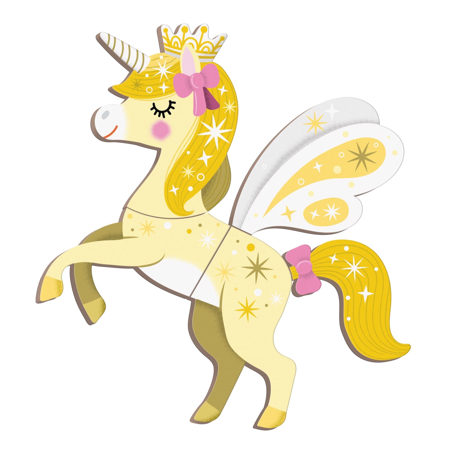 Janod - Magn Ti'Book Unicornes - Magnetic Educational Game 44 Magnets + 10 Models - Children'S Toy Made Of Fsc Cardboard - Deve