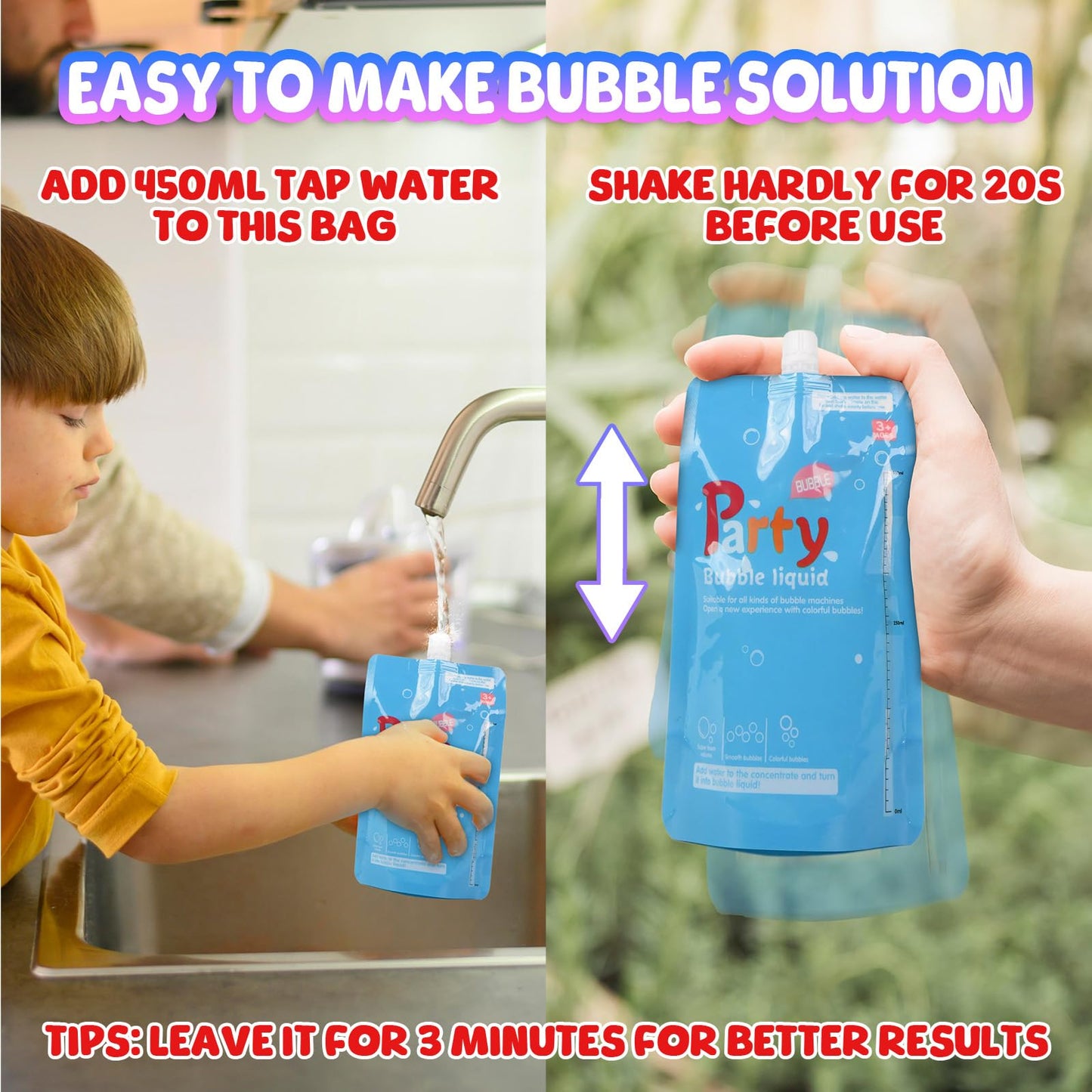 Bubble Machine, Automatic Bubble Blower For Kids Toddlers, 8000+ Bubbles Per Minute, 90 200 Oscillating Electric Plug-In Or Batt