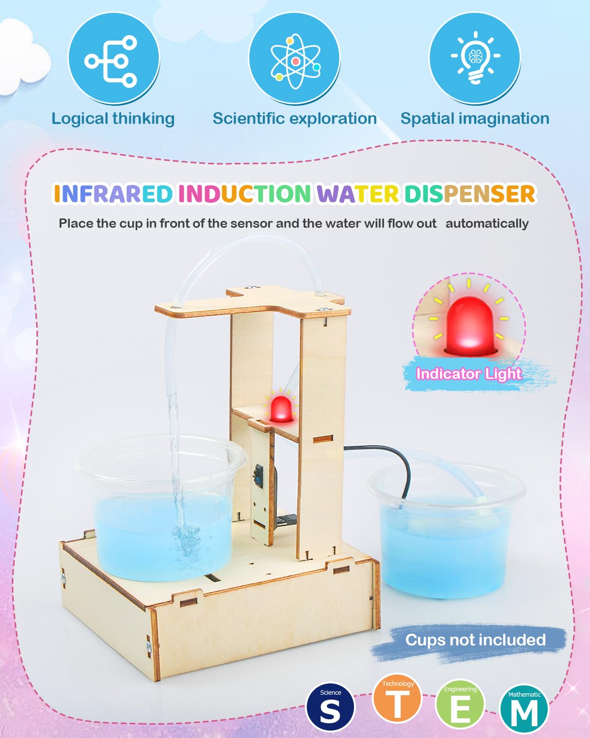 Poraxy Stem Science Kits For Kids Ages 8-10-12, 5 Set 3D Wooden Puzzles, Toys For Ages 8-13, Diy Educational Science Building Kits Crafts, Birthday Gifts For Boys And Girls 8 9 10 11 12 13 Year Old