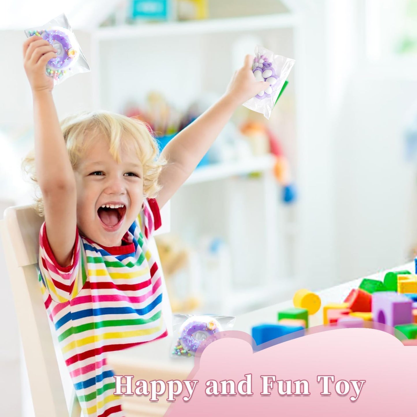 4 Pcs Taba Squeeze Toys Kawaii Squi shies Sensory Toys Pinch Toys Cute Donut Mochi Toys for Party Favors, Gifts for Adults Kids