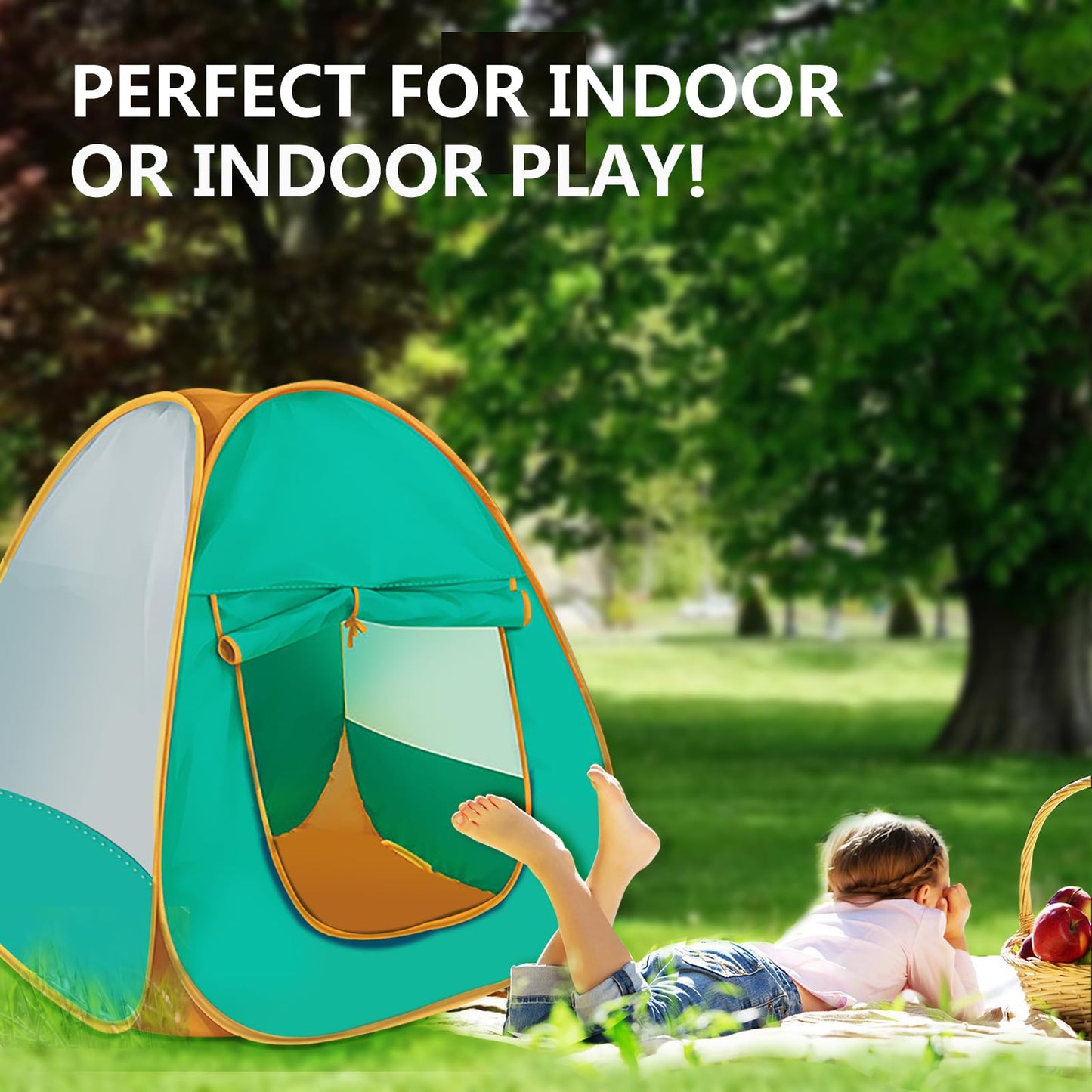 Kids Pop Up Play Tent,Playhouse Tent For Boys Girls Babies And Toddlers, Play Tent Indoor Outdoor Use
