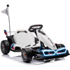24V Electric Go Kart for Kids, Drift Racing Go Kart, Licensed BMW 7.5 MPH Electric Go Kart with Drift Race Pedal, Adjustable Sea