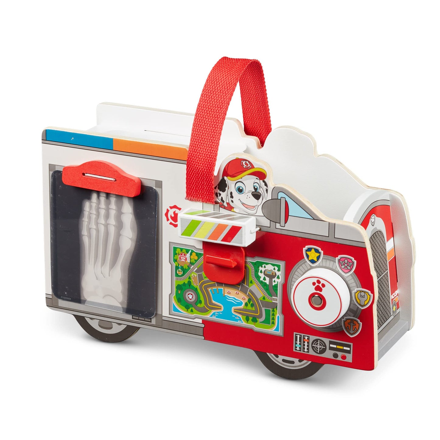 Melissa & Doug PAW Patrol Marshall's Wooden Rescue EMT Caddy (14 Pieces) - PAW Patrol Take-Along Pretend Play First Responder Re