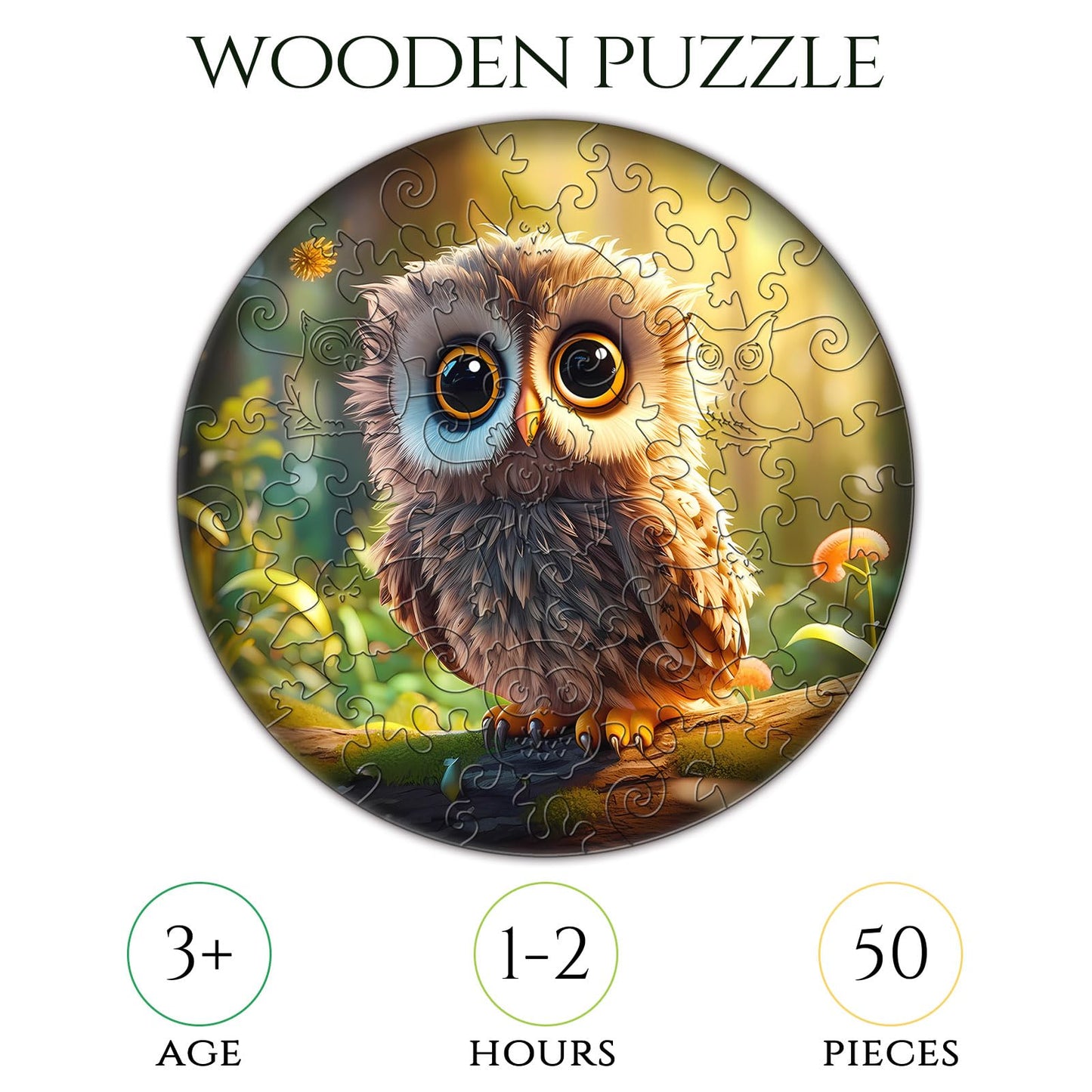 Easter Gifts for Kids Girls Boys, Easter Basket Stuffers, Wooden Jigsaw Puzzles for Kids Ages 4-6, 50 Piece Unique Shape Animal