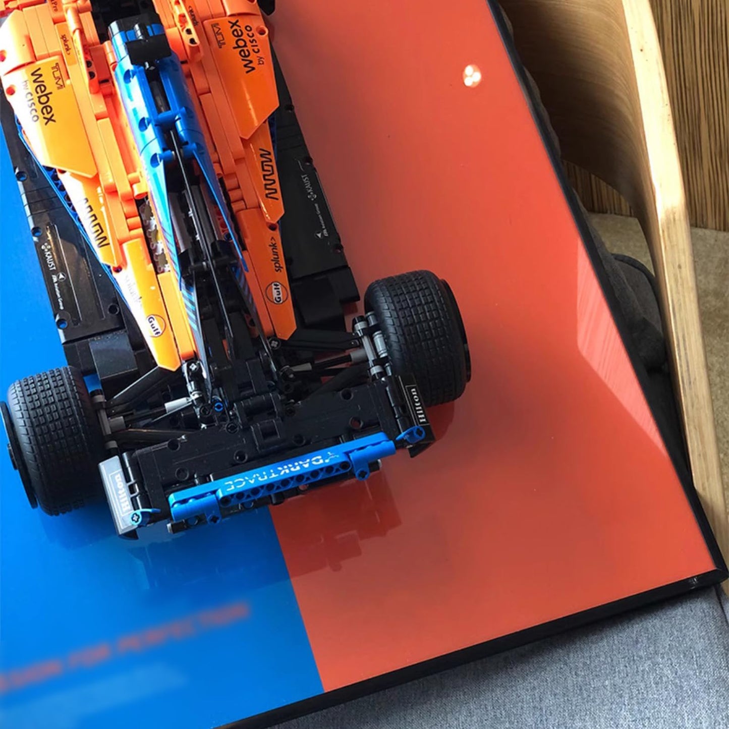 Car Wall Mount For Lego Mclaren F1 42141, Display Wallboard For Lego Car, Adult Collectibles Car Wall Mounted For Building Block
