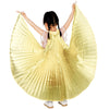 Rooyoon Angel Wings For Kids Children, Polyester Fairy Wings With Finger Loop, Worship Dance Wings, Dance Costume Props(White)