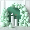 House Of Party Pastel Mint Balloon Garland - 90 Pcs | 5/12/18 Inch Mint Green Easter Balloons | Light Mint Balloons For Graduati