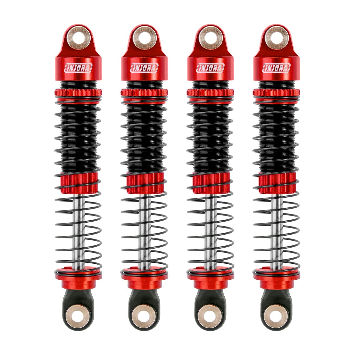INJORA 59MM Threaded Shock Absorber Oil Damper for 1/18 RC Crawler Redcat Ascent18 Upgrade(Red)