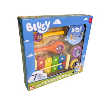 Bluey'S Magic Xylophone 7 Piece Band Set - Learn To Play Instruments Music Education For Kids And Preschoolers Ages 3+