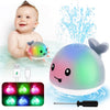 Toddla Whale Bath Toy Sprinkler - Bath Toys For Toddlers 1-3 - Light Up Water Whale Bath Toy - Bathtub Toys For Infants 6-12 Mon