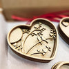 Cliths Set Of 3 Diy Love Wooden Kit HeartShaped Ornament Painting Kit ValentineS Day Craft For Lovers, Kids, Wedding & Wedding