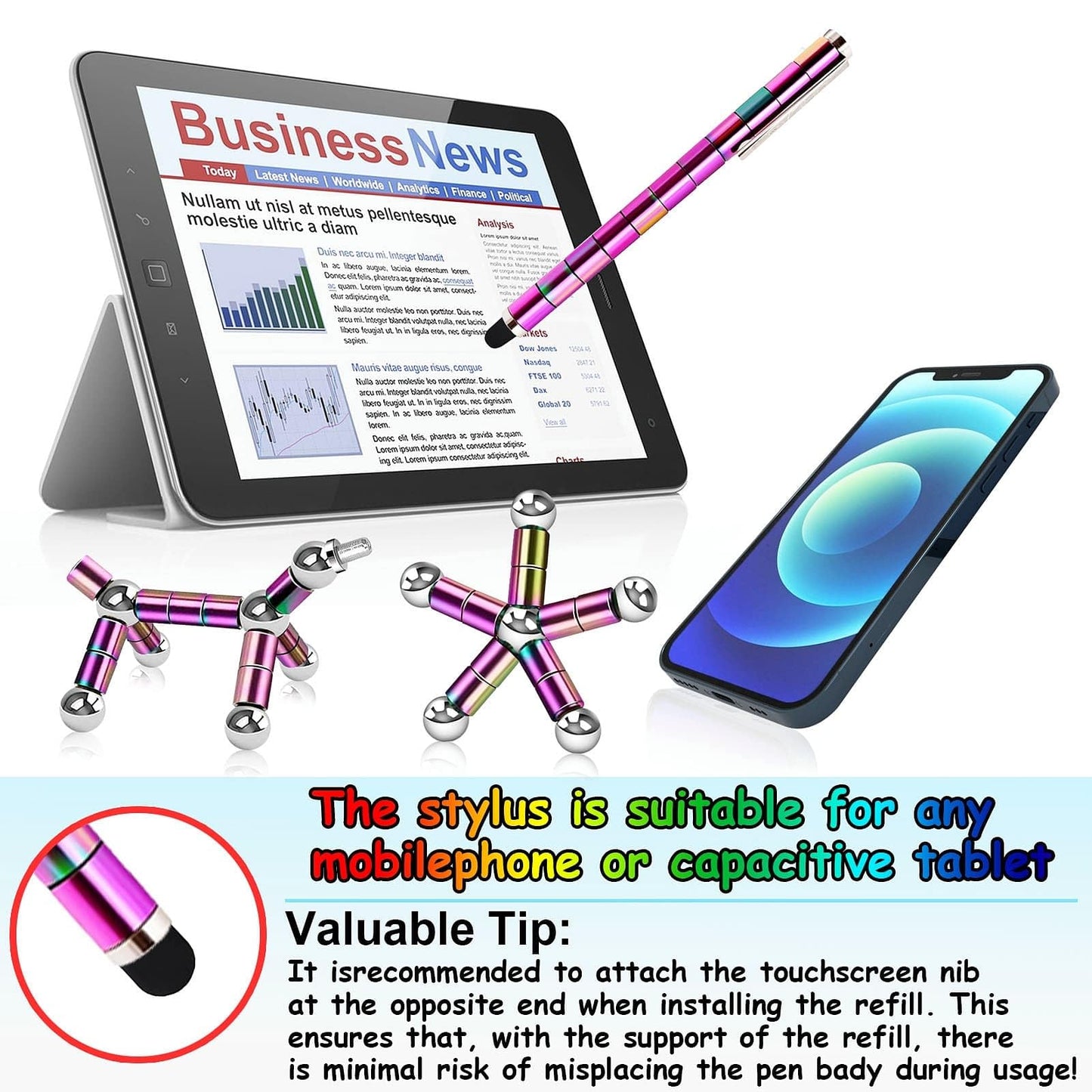 Fidget Pen Gift For Teen Boys - Magnetic Pen Cool Birthday Gifts For 10 11 12 13 14 15 16 17 18 Year Old Girls - Popular Gifts F