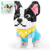 Qlt Qiaoletong Cute Animal Micro Mini Building Blocks Kit, French Bulldog Micro Bricks Building Toys For Adults, Party Favors For Kids 12+ 14+, Birthday Gift, Carnival Prizes (917 Pcs)