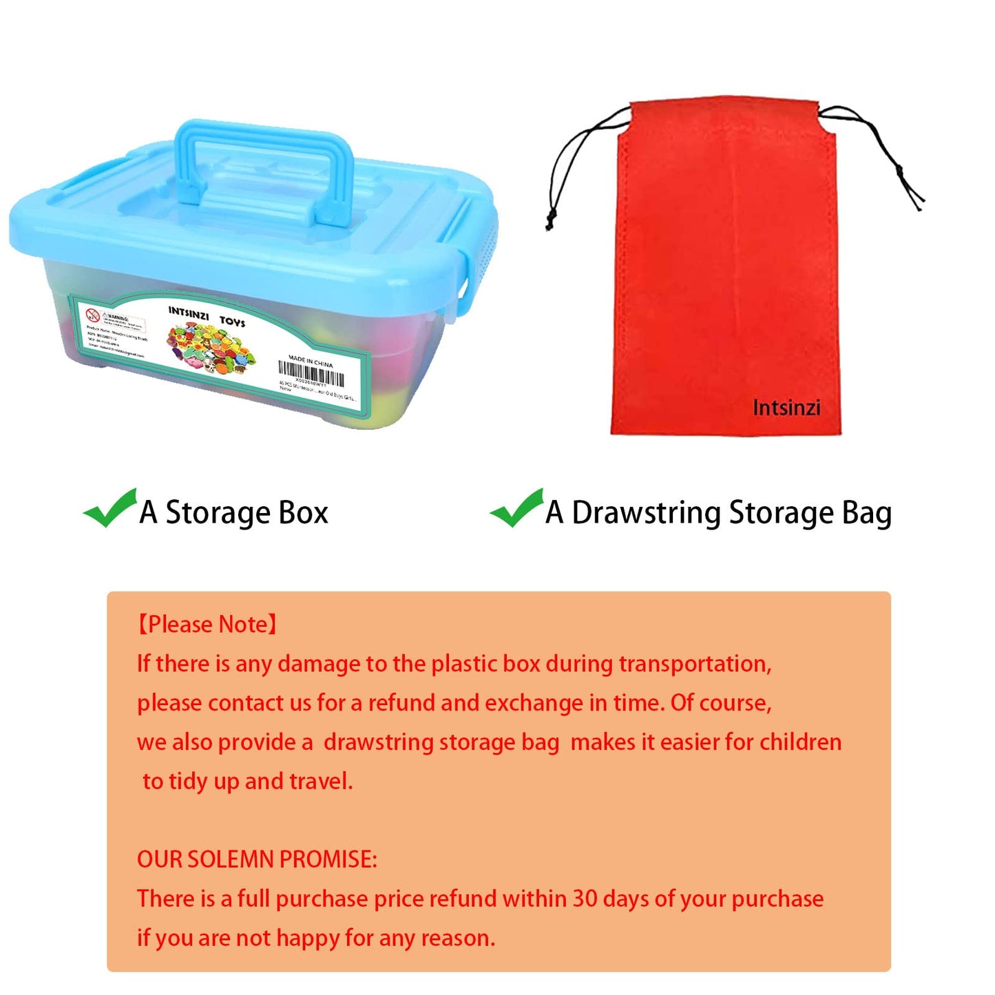 Intsinzi 46 Pcs Montessori Wooden Lacing Beads Toys For Toddlers,Educational Stringing Animals Fruits Farm Threading Beads Preschool Learning Toys For Kids 3 4 5 6 Year Old Boys Girls…