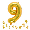 32 Inch Gold Number 9 Balloons Foil Ballon Digital Birthday Party Decoration Supplies (Gold Number 9 Balloon)