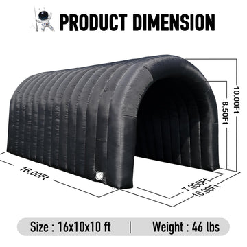 Sewinfla Inflatable Tunnel Sports Tunnel Entrance with Internal Blower Inflatable Tunnel Tent for Business Advertising Event Exh