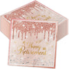 40Pcs Pink Retirement Paper Napkins Retirement Party Decorations, Disposable Rose Gold We Will Miss You Napkins For Men Women Go