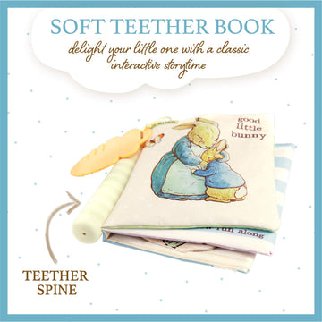 KIDS PREFERRED Peter Rabbit Soft Teether Book, Fabric, Multicolor, 1 Count, Model 24151