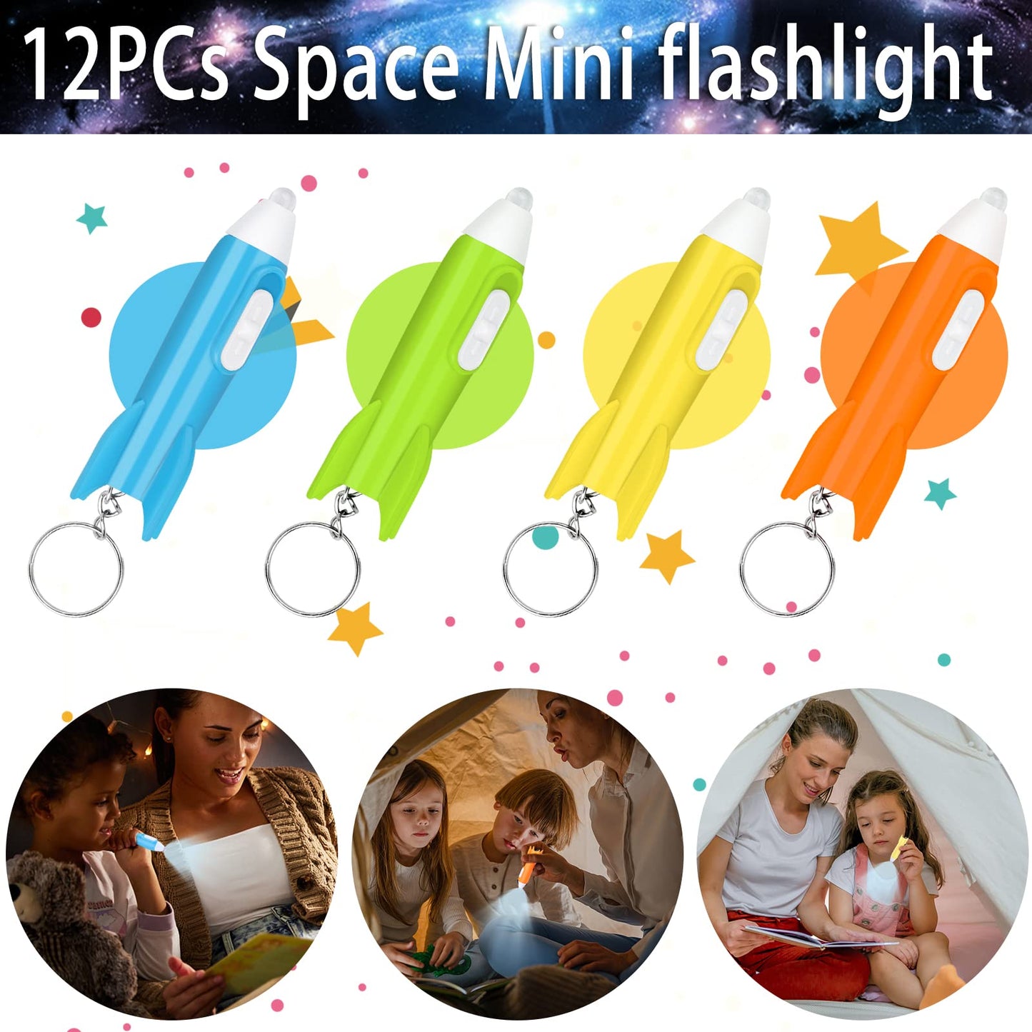 Aoocoeo Space Party Favors for Kids Outer Space Themed Birthday Party Supplies, Party Favors Space Toys Included Mini Toys, Slap