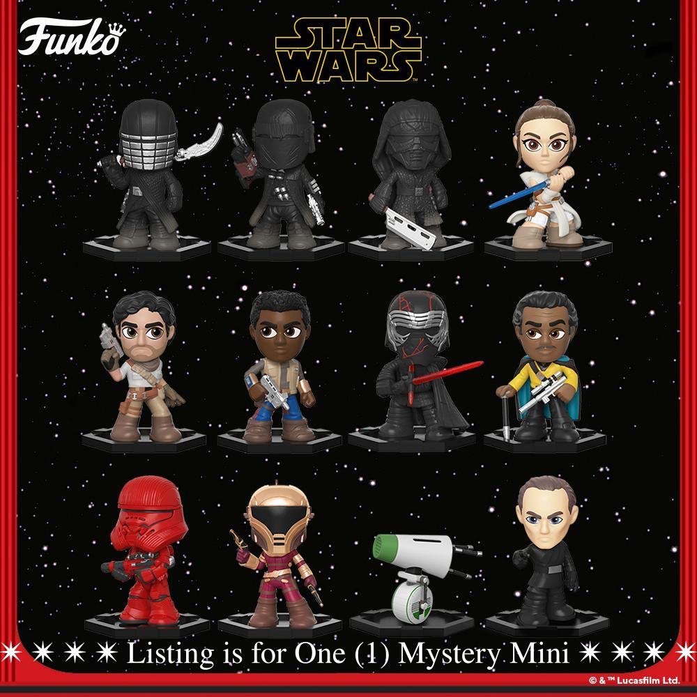 Funko Mystery Mini: Star Wars, Episode 9 Rise Of Skywalker - One Random Mystery Figure, Multicolor