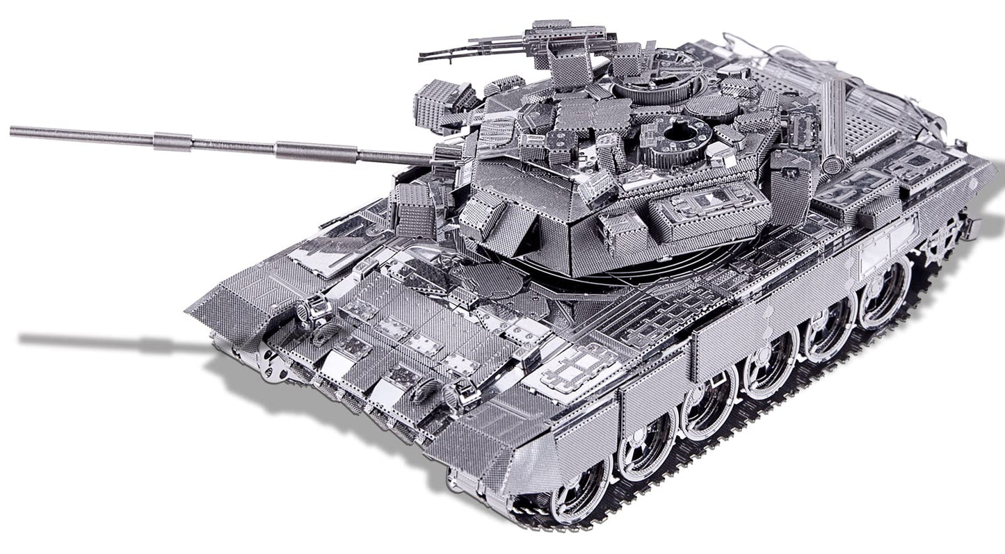 Piececool Metal 3D Puzzles For Adults Or Teens, Military Tank T-90A Diy 3D Metal Model Building Projects Kits Brain Teaser Puzzle - Great Gift Idea,150 Pcs