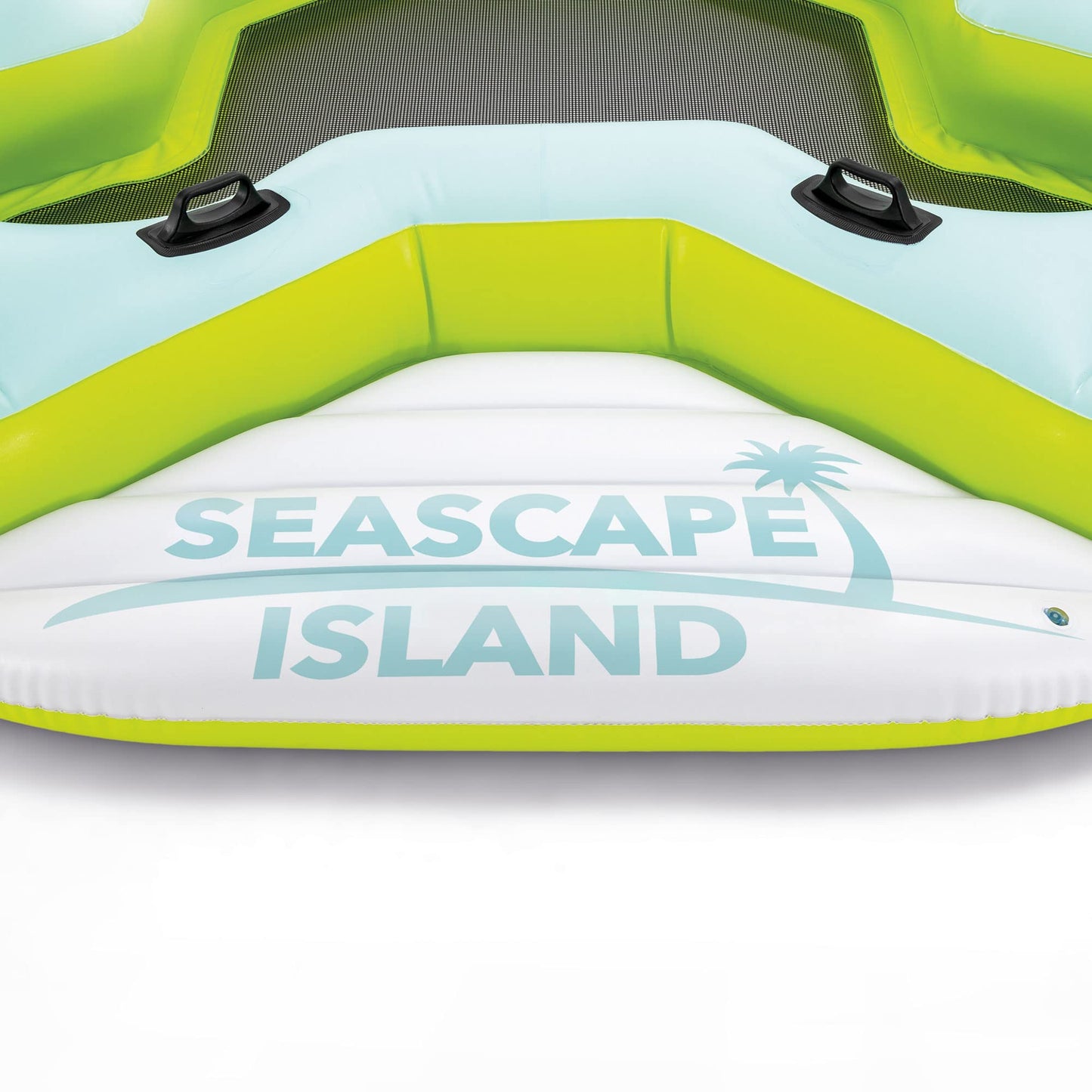 Intex Seascape Inflatable Island Float Ultimate Water Hangout Lounge With Built In Cooler Area, Cup Holder, And Oversized Backrests
