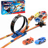 Race Track Sets, Two-Player Competitive Car Race Track Toys For Kids, 2 High Speed Race Cars, 360 Loop Track Car Toys For Boy Gi