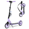 Megavotx Foldable Kids Scooter with 8 inch Sturdy Wheels - Scooters for Kids Teens mature-themeds Ages 6+ Adjustable Handlebar Gift for Boys&Girls 220lbs Max Load Capacity Bearing ABEC7 - Purple