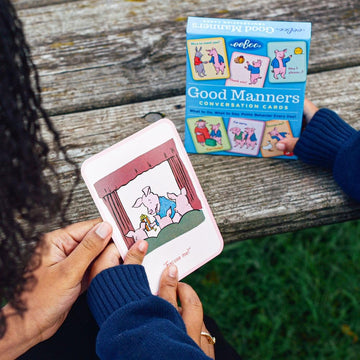 Eeboo: Good Manners Conversation Flash Cards, Helps Children Learn What To Do, What To Say And Encourage Polite Behavior Towards