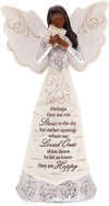 Pavilion Gift Company - Stars In The Sky - 9'' Ebony African American Angel Figurine Religious Memorial Bereavement In Memory Lo