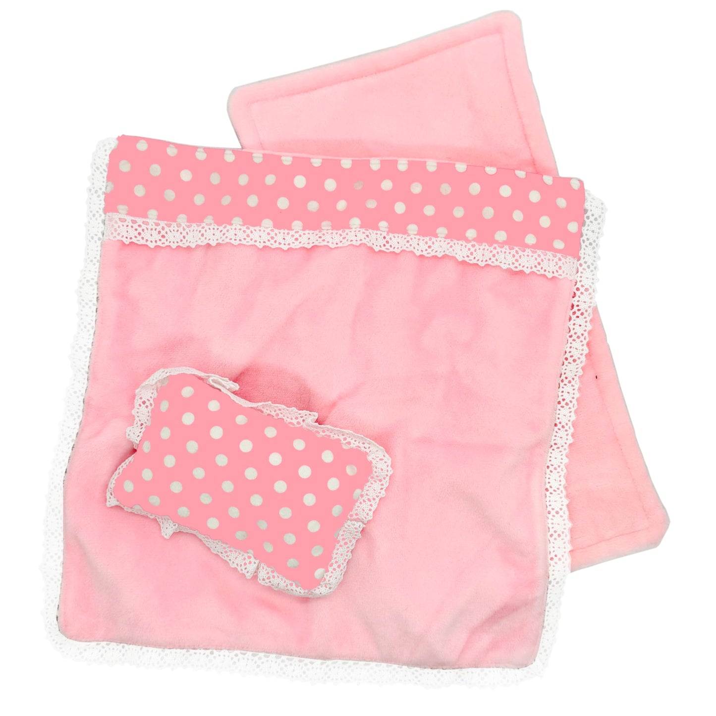 Baby Doll Accessories Doll Bedding Kit Playset Soft Blanket Mattress Pillow Fits 8-12 Inches Doll For Girls Dollhouse Gifts