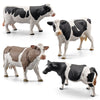 Lc Joycre Cow Figure Toys 4Pcs Realistic Big Cows Figurines Toys For Toddlers Simmental Cows Holstein Cow Figures For Kids Birth