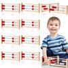 Saysurey 12 Pcs Mini 20-Bead Wooden Rekenrek Abacus, Abacus for Kids Math, Math Counters Manipulatives Counting Rack for Kids Ed
