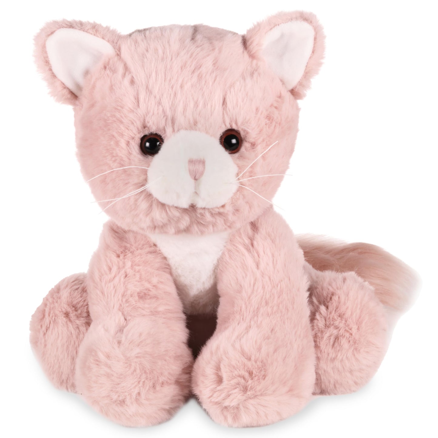 Bearington Mew Mew The Pink Kitty Stuffed Animal Plush, 10.5 Inch Stuffed Animal - Cat Plush - Cat Stuffy
