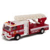 Master Toy Die-Cast Metal Fire Engine Truck with Ladder, Pull-Back Action, Red, Model 7000