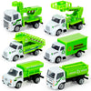 Diecast Garbag Truck Toys, 6 Pack Toy Garbage Trash Truck for Toddlers 1-3, Mini Kids Play Vehicles Set for Boys Girls Age 3 4 5
